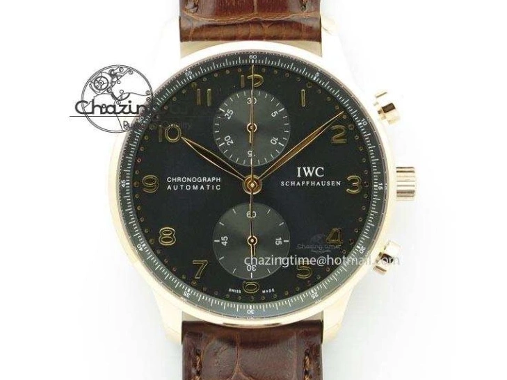 MIROTIME 1228 MoistureWicking Portuguese Real PR IW500704 ZF 1:1 Best Edition On Brown Leather Strap A52010 V 7311
